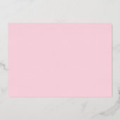 Carte de note simple en rose pâle avec monogramme  (Verso)