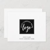 Carte de note simple Logo (Devant / Derrière)