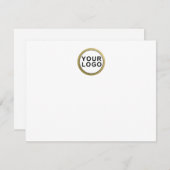 Carte de note simple Logo personnalisée (Devant / Derrière)