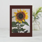Carte de note simple Sunflowers pour manuscrit (Debout devant)