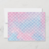 Carte de note Sirène Personnalisée (Dos)