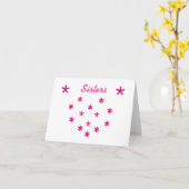 Carte de note soeur (Fleur jaune)