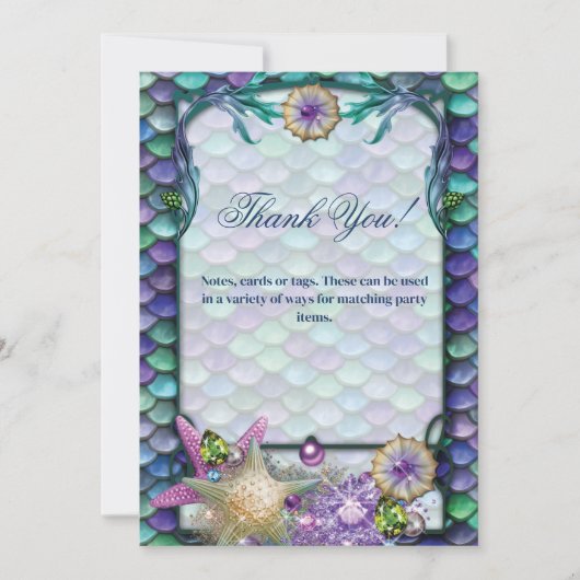 Carte de note sous la mer (Devant)