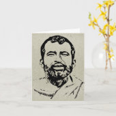 Carte de note Sri Ramakrishna (Fleur jaune)