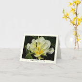 Carte de note stationnaire de salutation de tulipe (Fleur jaune)