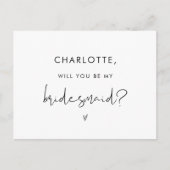 Carte de note STELLA Veux-tu être ma demoiselle d' (Devant)