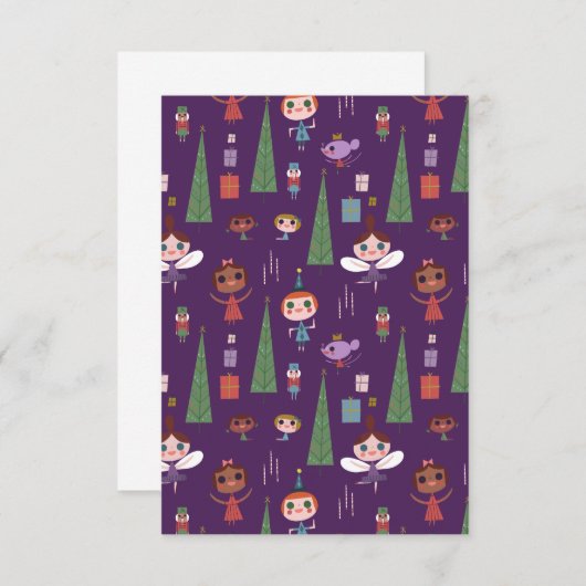 Carte de note sucrée Nutcracker (Devant / Derrière)