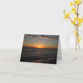 Carte de note Sunset Beach (Fleur jaune)