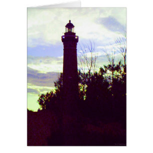 Carte de note Sunset Lighthouse