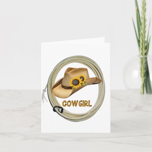 Carte de note Sunshine Cowgirl (Devant)