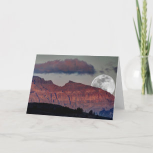 Carte de note superbe de lune