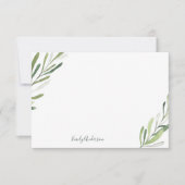 Carte de note sur la couleur d'eau douce personnal (Devant)