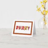 Carte de note sur la diversité (Fleur jaune)