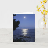 Carte de note sur la lune (Fleur jaune)