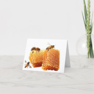 Carte de note sur les abeilles de miel