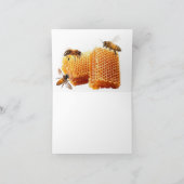 Carte de note sur les abeilles de miel (Intérieur)