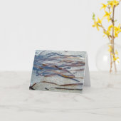 Carte de note sur les algues d'anguille (Fleur jaune)