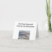 Carte de note sur les algues d'anguille (Dos)