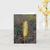 Carte de note sur les semis d'herbe (Fleur jaune)