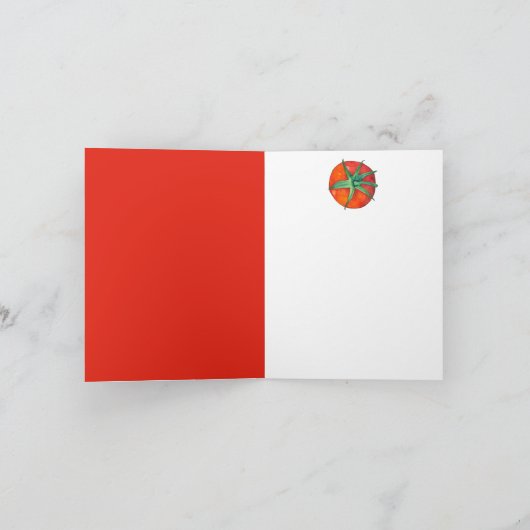 Carte de note sur les tomates rouges (Intérieur)