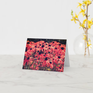 Carte de note Susan Abstraite Rose Black Eyed