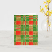 CARTE DE NOTE TARTAN MAC GREGOR (Fleur jaune)