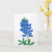 Carte de note Texas Bluebonnet (Fleur jaune)