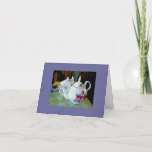 carte de note - théières anglaises