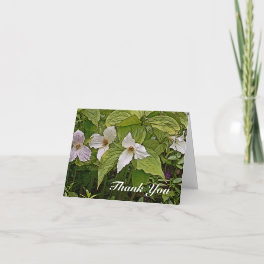 CARTE DE NOTE/TRILLIUM/PHOTOG./DIG.MANIP/EFF PAINT (Devant)