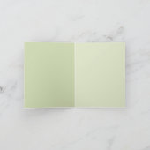 Carte de note Tulip Crème Verte (Intérieur)