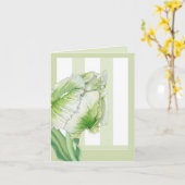 Carte de note Tulip Crème Verte (Fleur jaune)