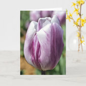Carte de note Tulipe pourpre (Fleur jaune)