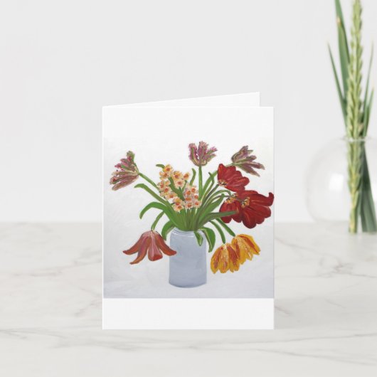 Carte de note Tulipes d'anniversaire (Devant)