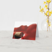 Carte de note "UnCorKed" pour les amateurs de vin (Fleur jaune)
