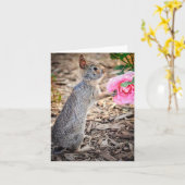 Carte de note Une rose pour vous (Fleur jaune)