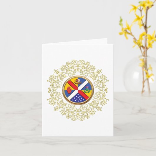 Carte de note V (Fleur jaune)