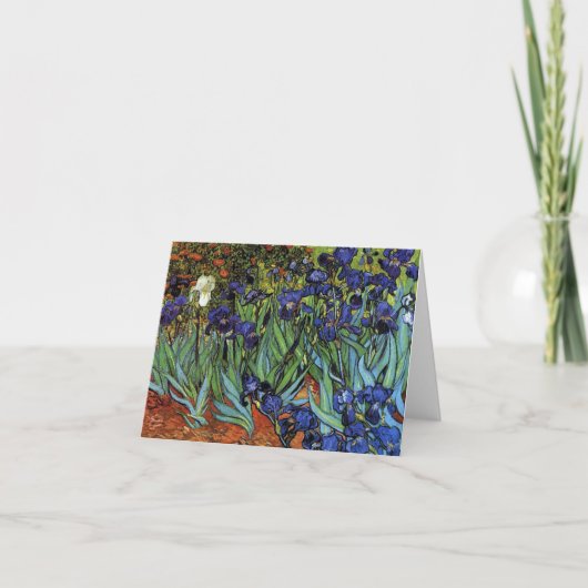 Carte de note Van Gogh Irises (Devant)