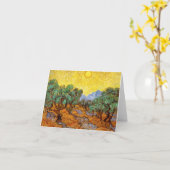 Carte de note Van Gogh Olive Trees (Fleur jaune)