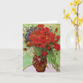 Carte de note Van Gogh Red Poppies and Daisies (Fleur jaune)