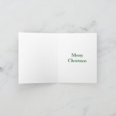 Carte de note verte de l'atelier père Noël (Intérieur)