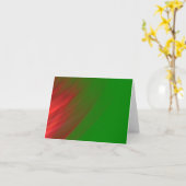 carte de note verte et rouge (Fleur jaune)