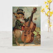 Carte de note victorienne d'orchestre de (Fleur jaune)