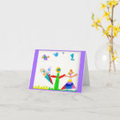 Carte de note vide (Fleur jaune)