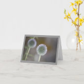 Carte de note vide de chardon (Fleur jaune)
