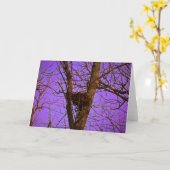 Carte de note vide de nid (Fleur jaune)