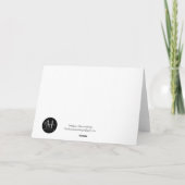 Carte de note vierge à fleurs oubliée (Dos)