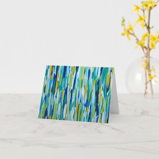 Carte de note vierge à l'eau (Fleur jaune)