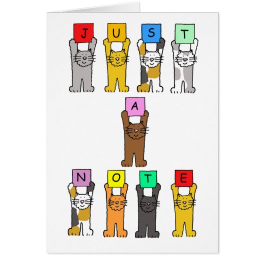 Carte de note vierge Amoureux des chats (Devant)