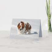 Carte de note vierge avec Basset Hound (Devant)