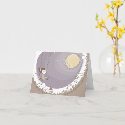 Carte de note vierge de remplacement (Fleur jaune)